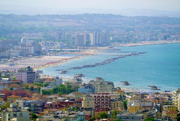 Vista dall'alto di Riccione Reggio Emilia in gita