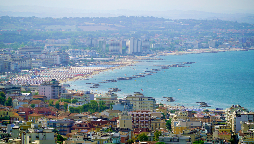 Vista dall'alto di Riccione Reggio Emilia in gita