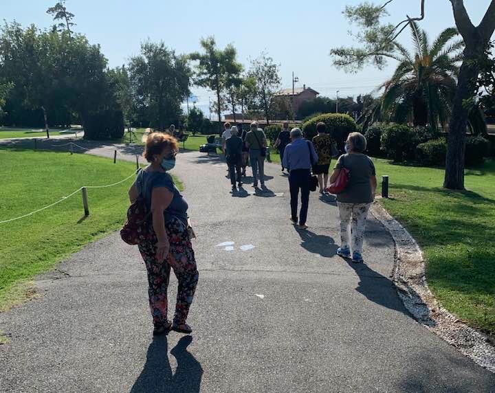 Soci di Genova in visita al Parco Nervi