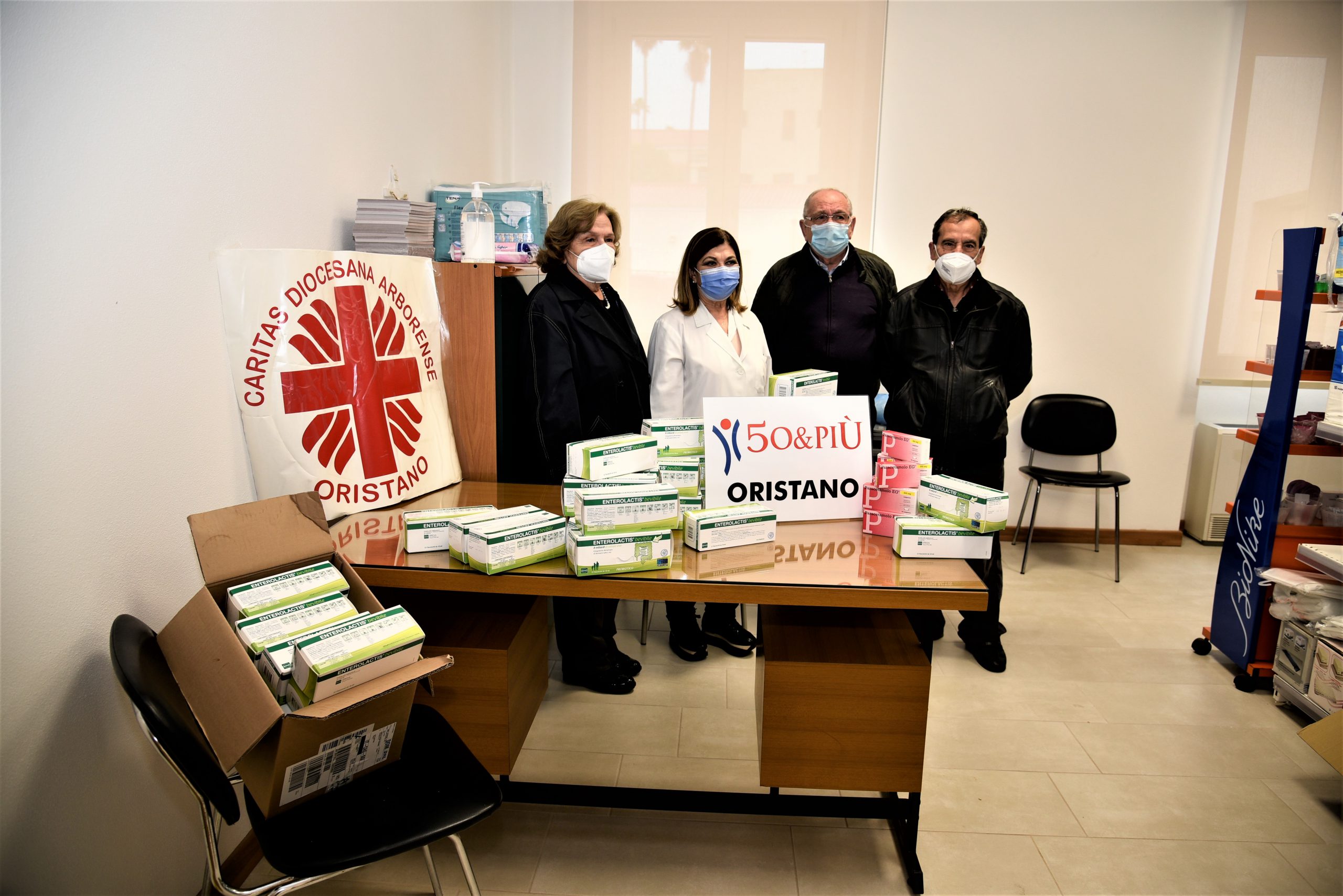 Consegna donazione alla Caritas di Oristano