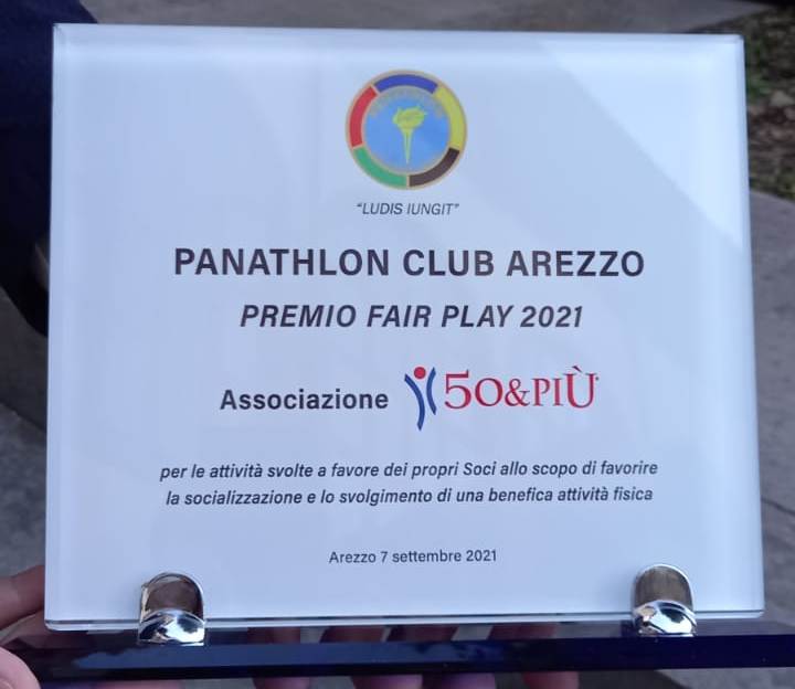 Targa premio Fair Play