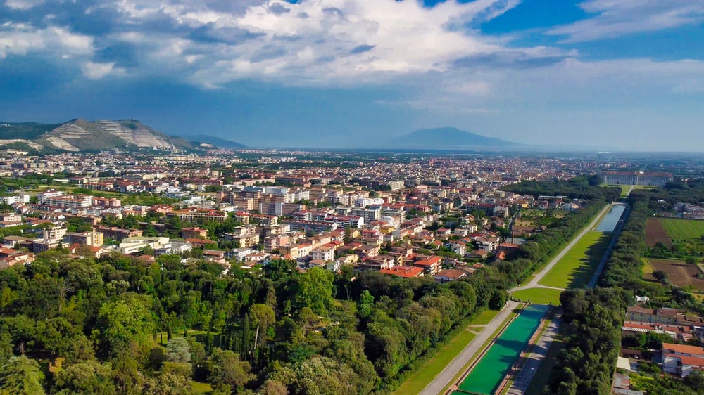 Caserta veduta aerea