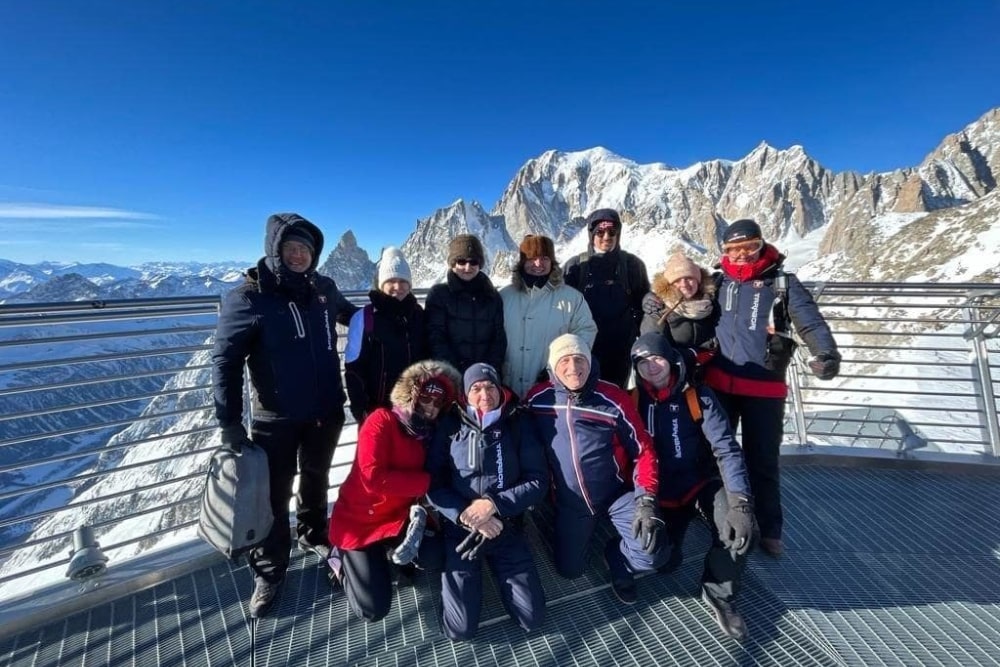 Il gruppo 50&Più Lucca in escursione sul Monte Bianco