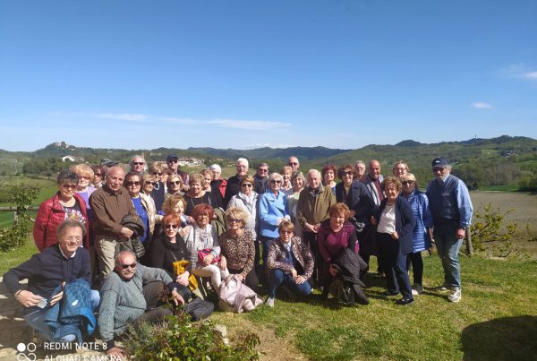 Il gruppo di 50&Più Vercelli in gita nel Monferrato