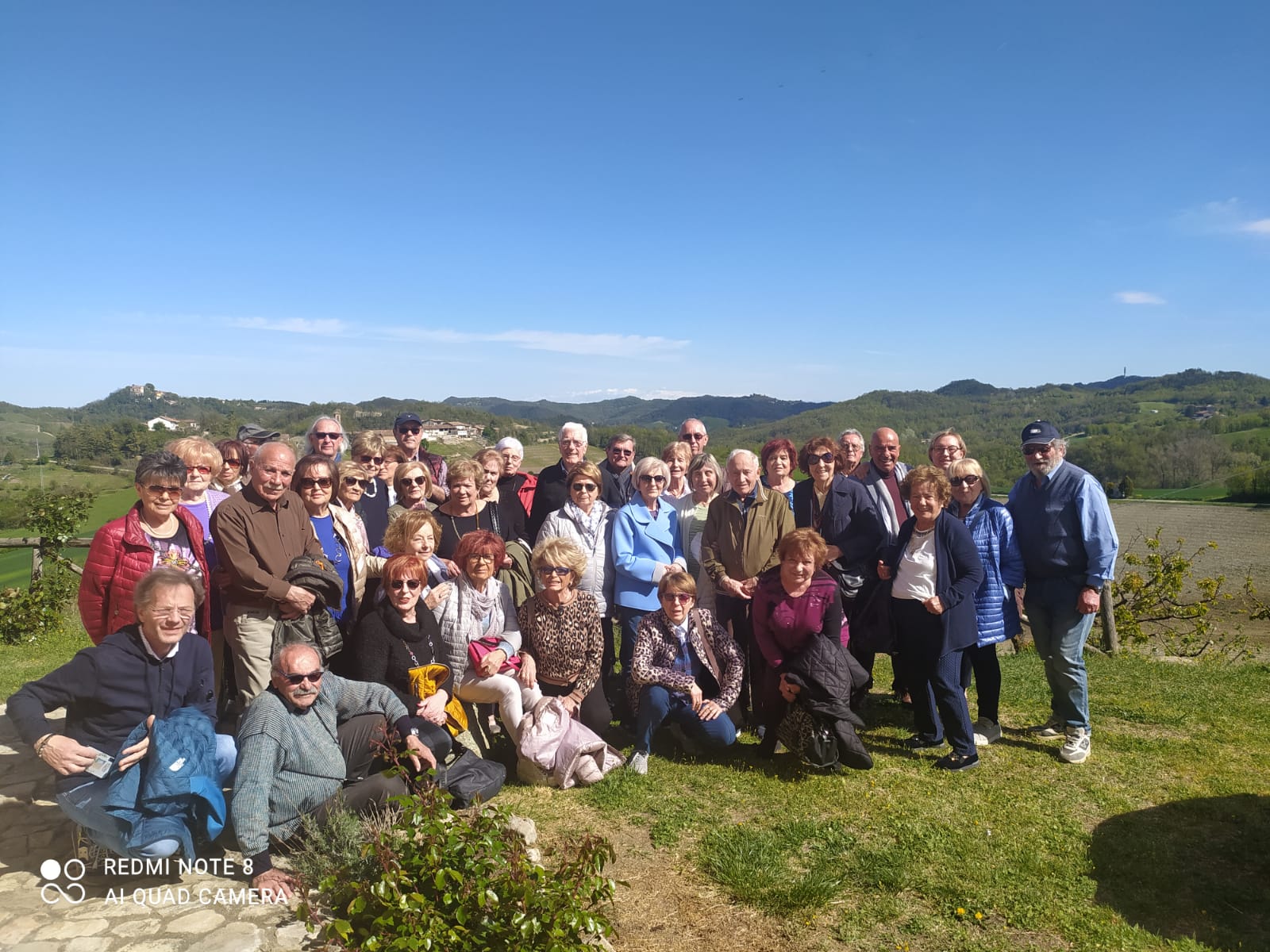 Il gruppo di 50&Più Vercelli in gita nel Monferrato