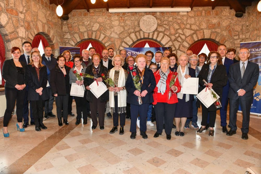 I Maestri del Commercio dell'altipiano di Asiago premiati da 50&Più Vicenza