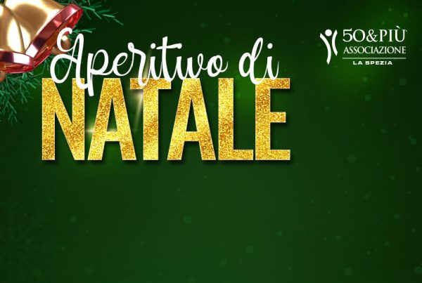 50&Più La Spezia organizza, per i soci e i loro familiari, l'originale “Aperitivo Natalizio” venerdì 15 dicembre presso la propria sede.