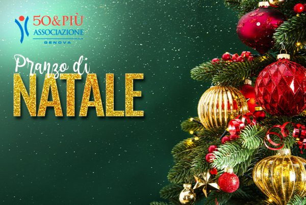 50&Più Genova organizza per i soci il tradizionale Pranzo di Natale per giovedì 14 dicembre alle ore 12,00 presso il Palazzo Imperiale.