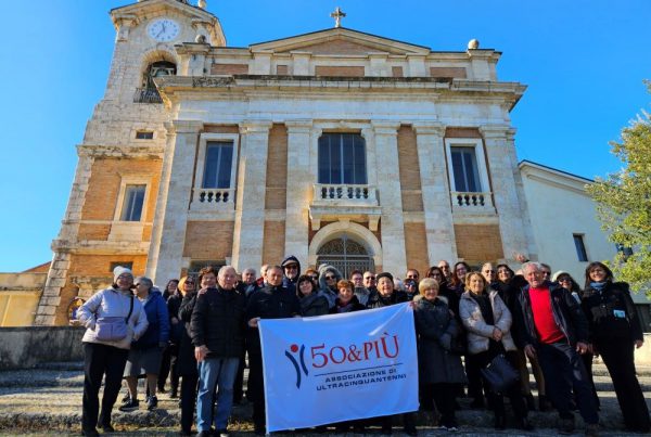 Il gruppo di 50&Più Frosinone e Latina a Alatri per festeggiare il Natale