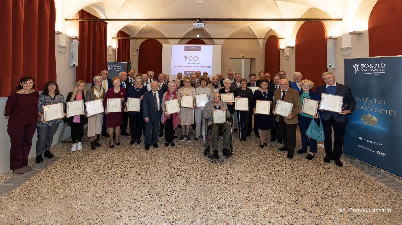 50&Più Treviso premiazione Maestri del Commercio il 27 ottobre