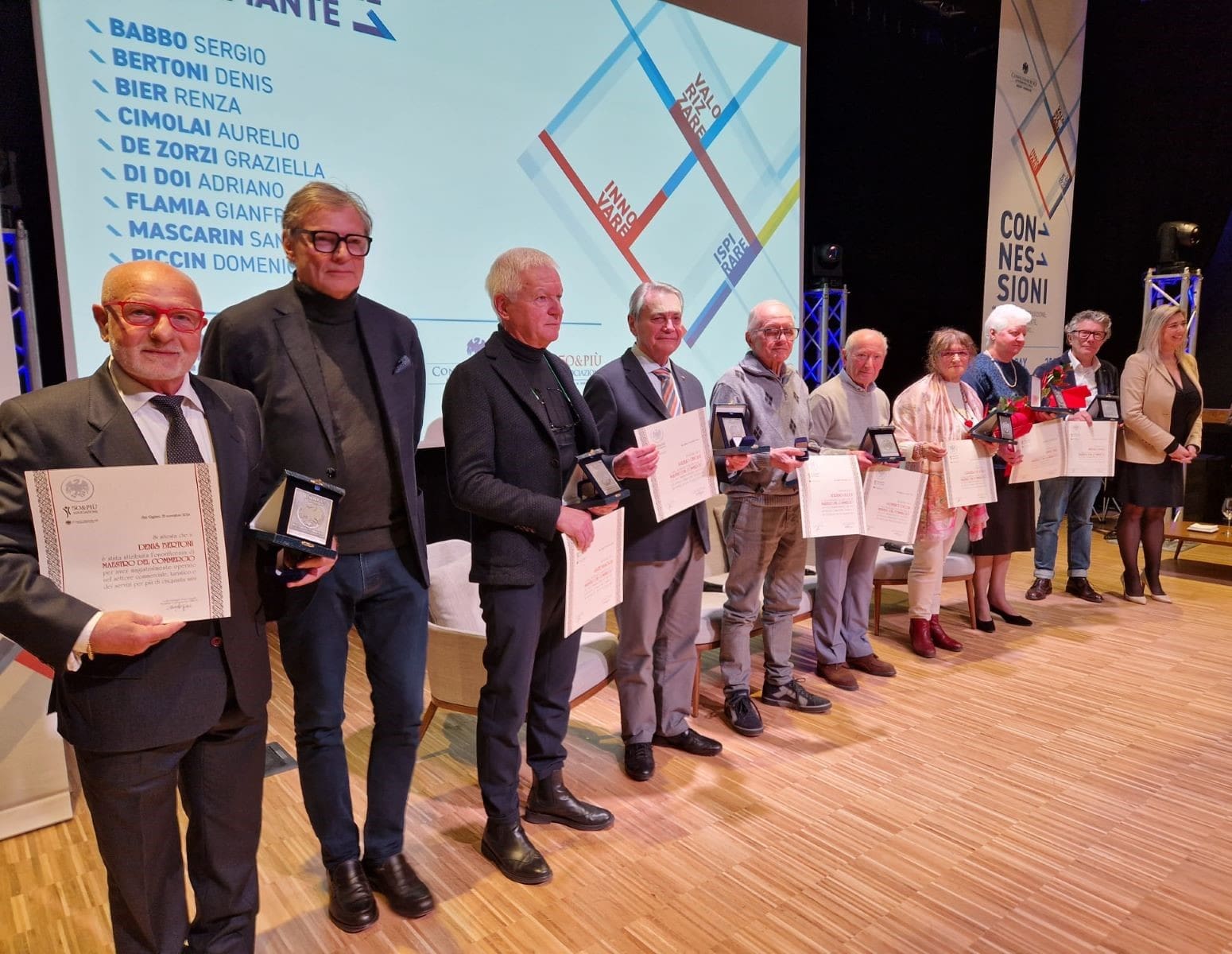 Maestri del Commercio Pordenone premiazione 25 novembre